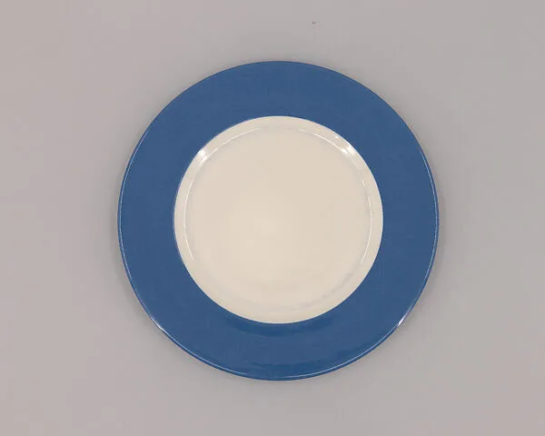 Lamelle Blue Delphinium Dinner Plate — Ilonka Karasz|Buffalo Pottery (Buffalo, New York)