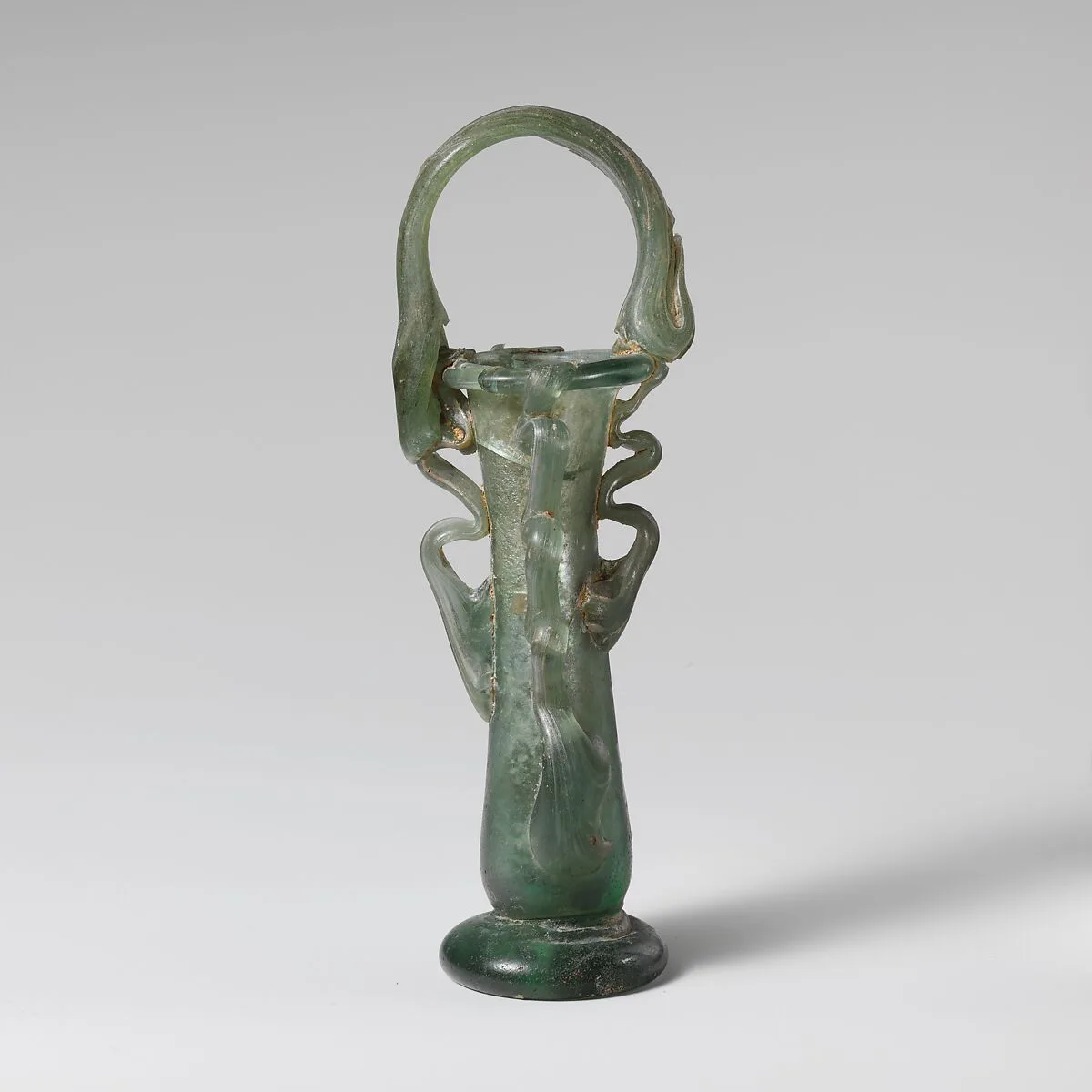 Glass cosmetic flask (kohl tube) — Unknown