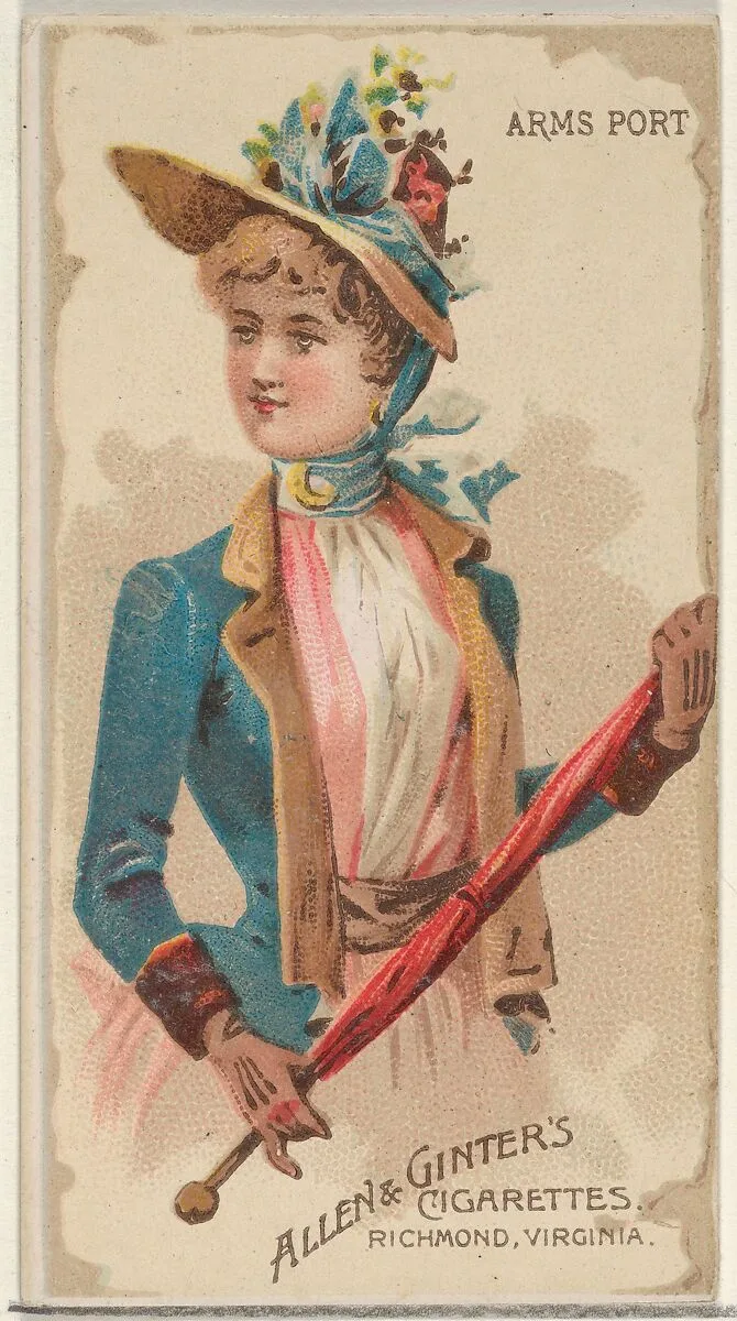 Arms Port, from the Parasol Drills series (N18) for Allen & Ginter Cigarettes Brands — Allen & Ginter|Schumacher & Ettlinger