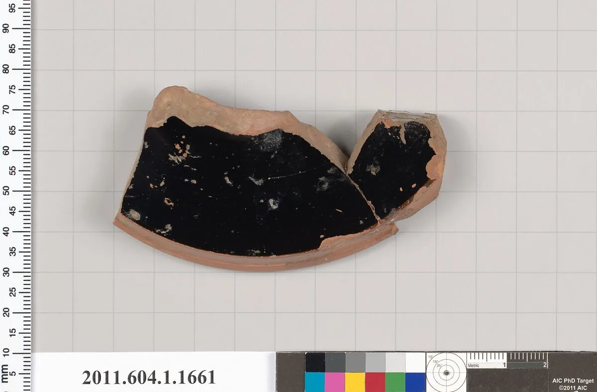 Terracotta fragment of a kylix (drinking cup) — Unknown