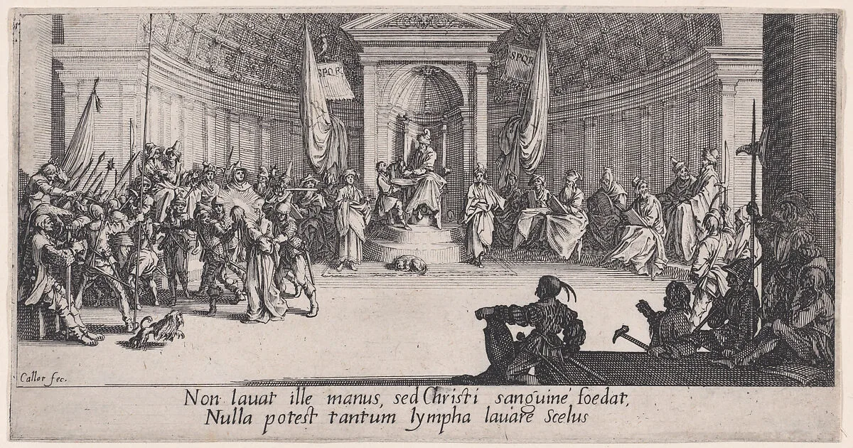La Condamnation a Mort (The Condemnation to Death), from La Grande Passion (The Large Passion) — Jacques Callot