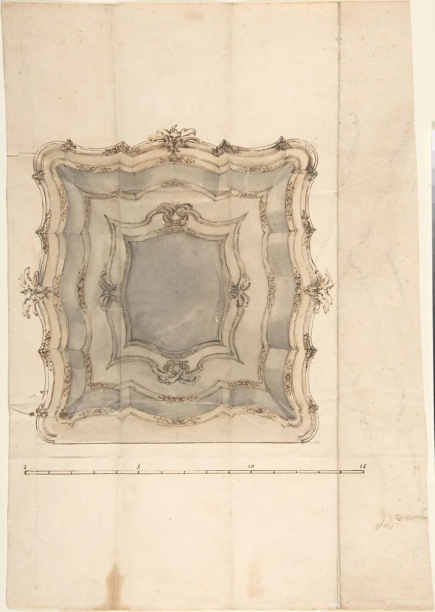 Design for a Frame — Anonymous, Italian, 19th century