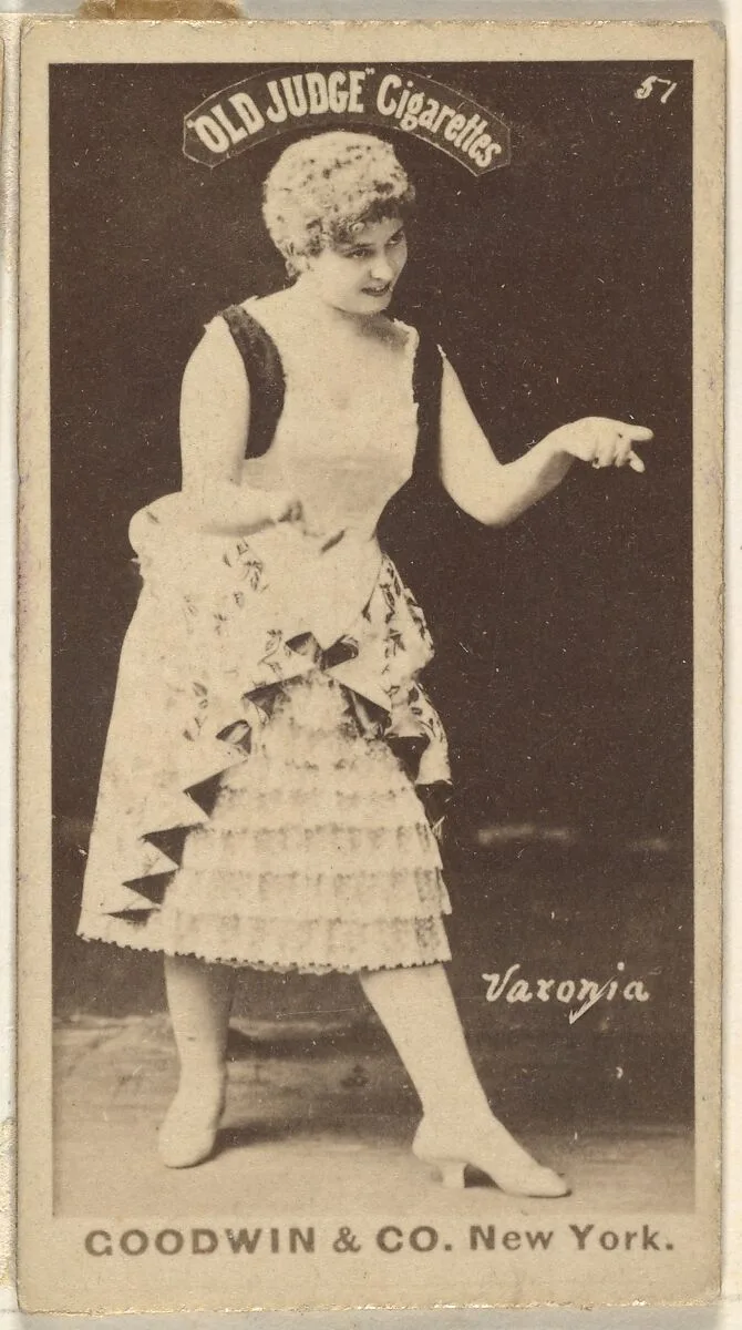 Varonia, from the Actors and Actresses series (N171) for Old Judge Cigarettes — Goodwin & Company