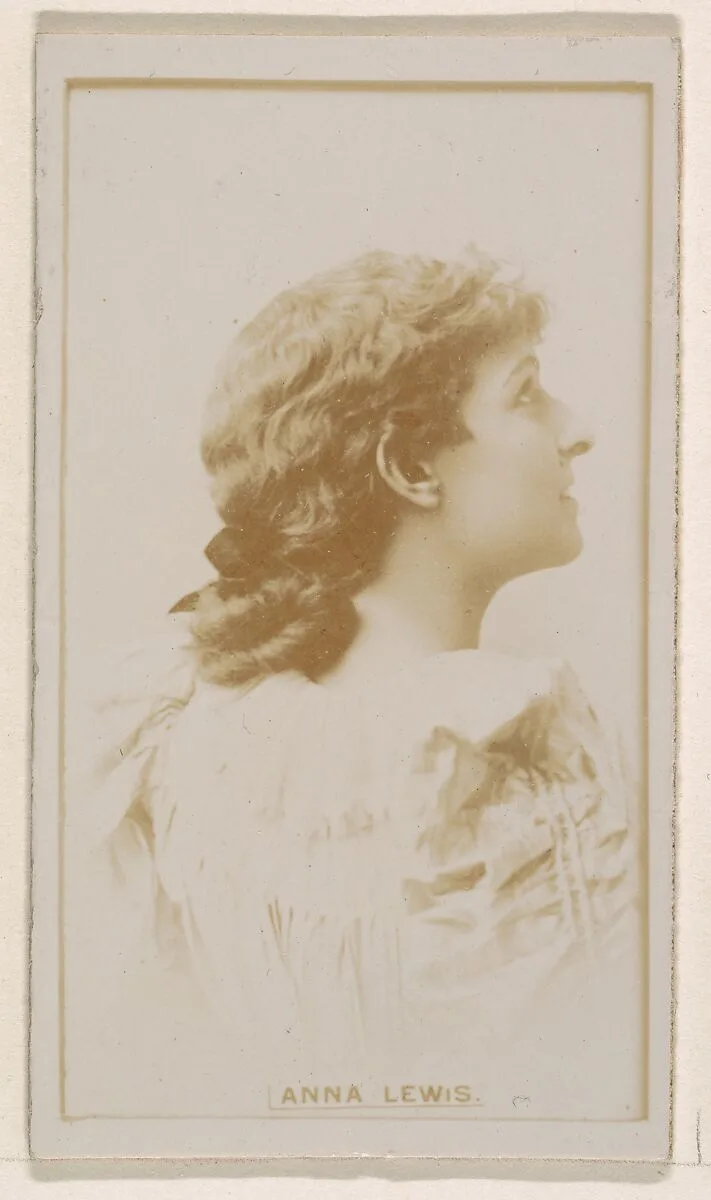 Anna Lewis, from the Actresses series (N245) issued by Kinney Brothers to promote Sweet Caporal Cigarettes — Kinney Brothers Tobacco Company