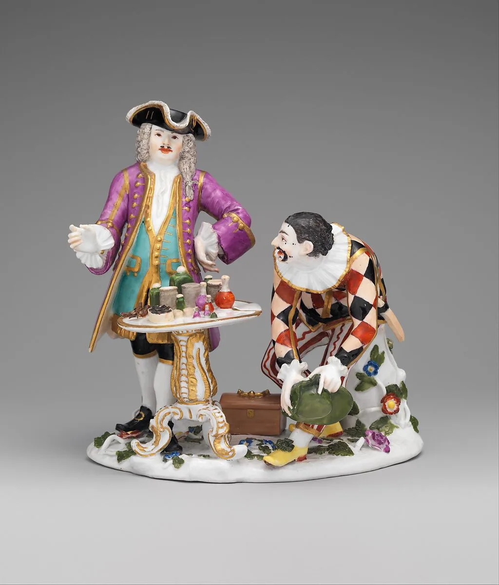 Harlequin and the Quack Doctor — Johann Joachim Kändler|Meissen Manufactory