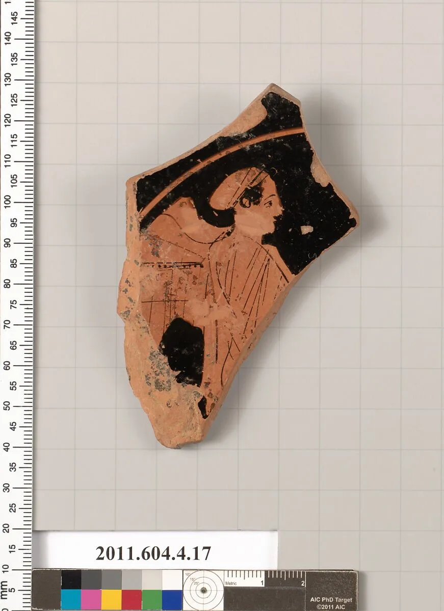 Terracotta fragment of a stemless kylix (drinking cup) — Unknown