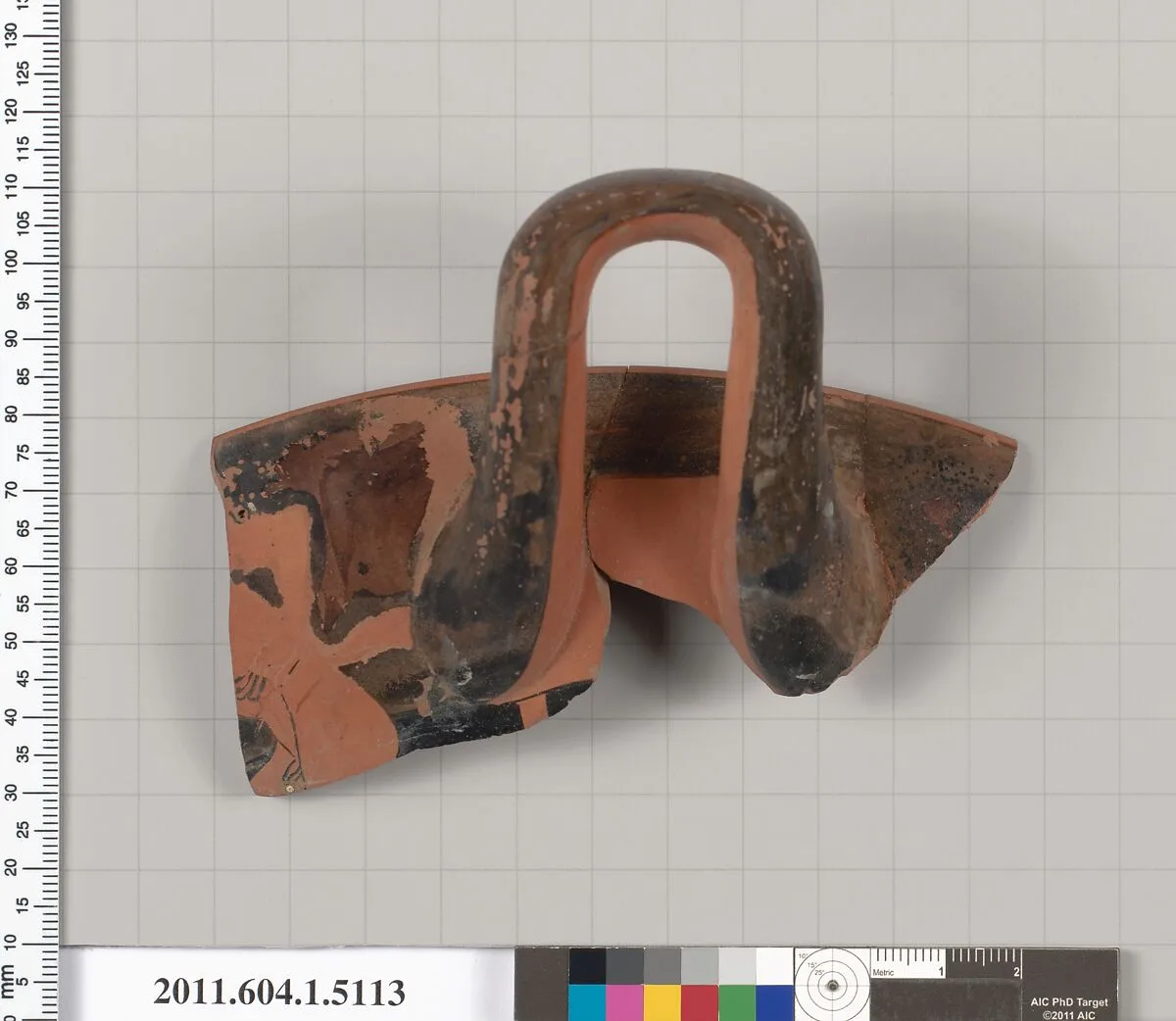 Terracotta rim fragment of a kylix (drinking cup) — Unknown