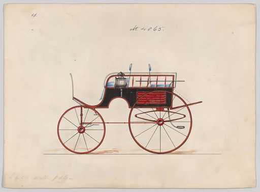 Design for Dos-a-Dos Phaeton, no. 4065