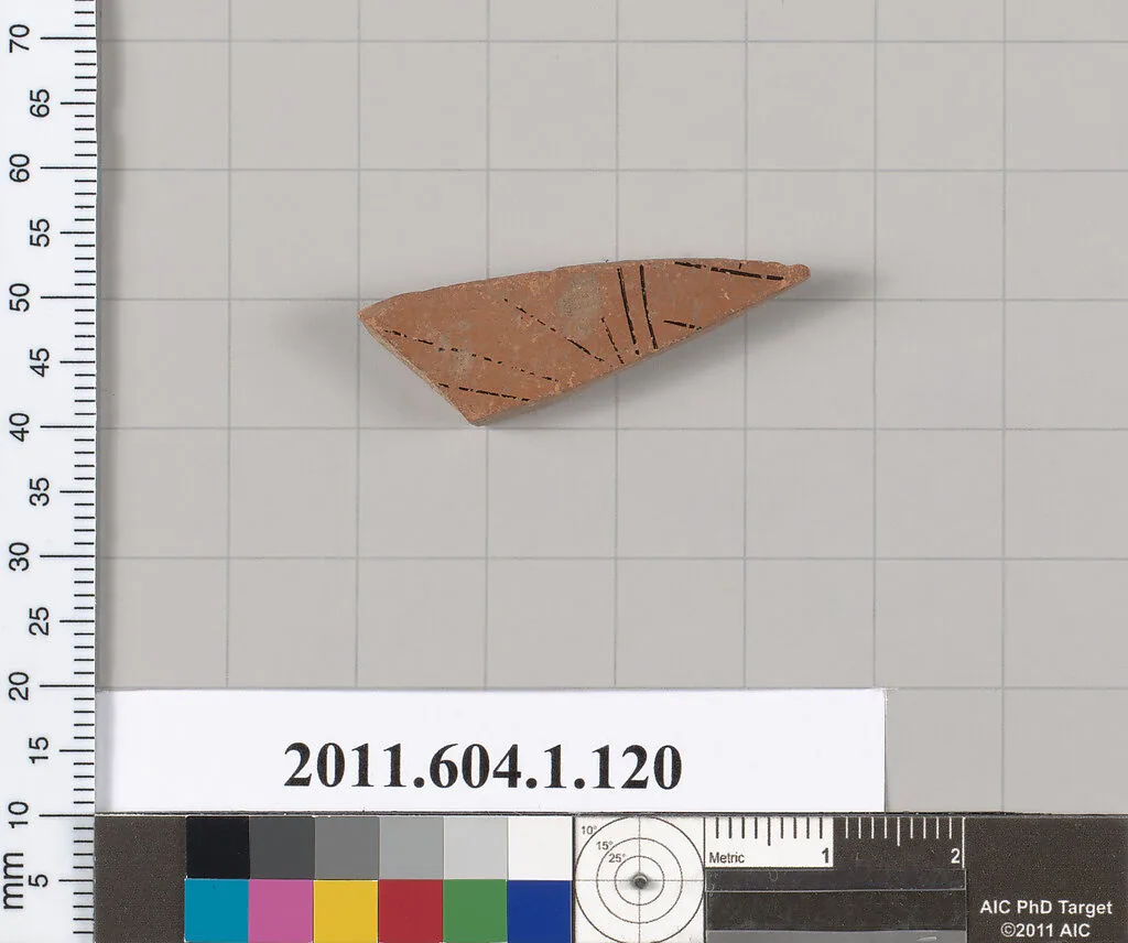 Terracotta fragment of a kylix (drinking cup) — Unknown