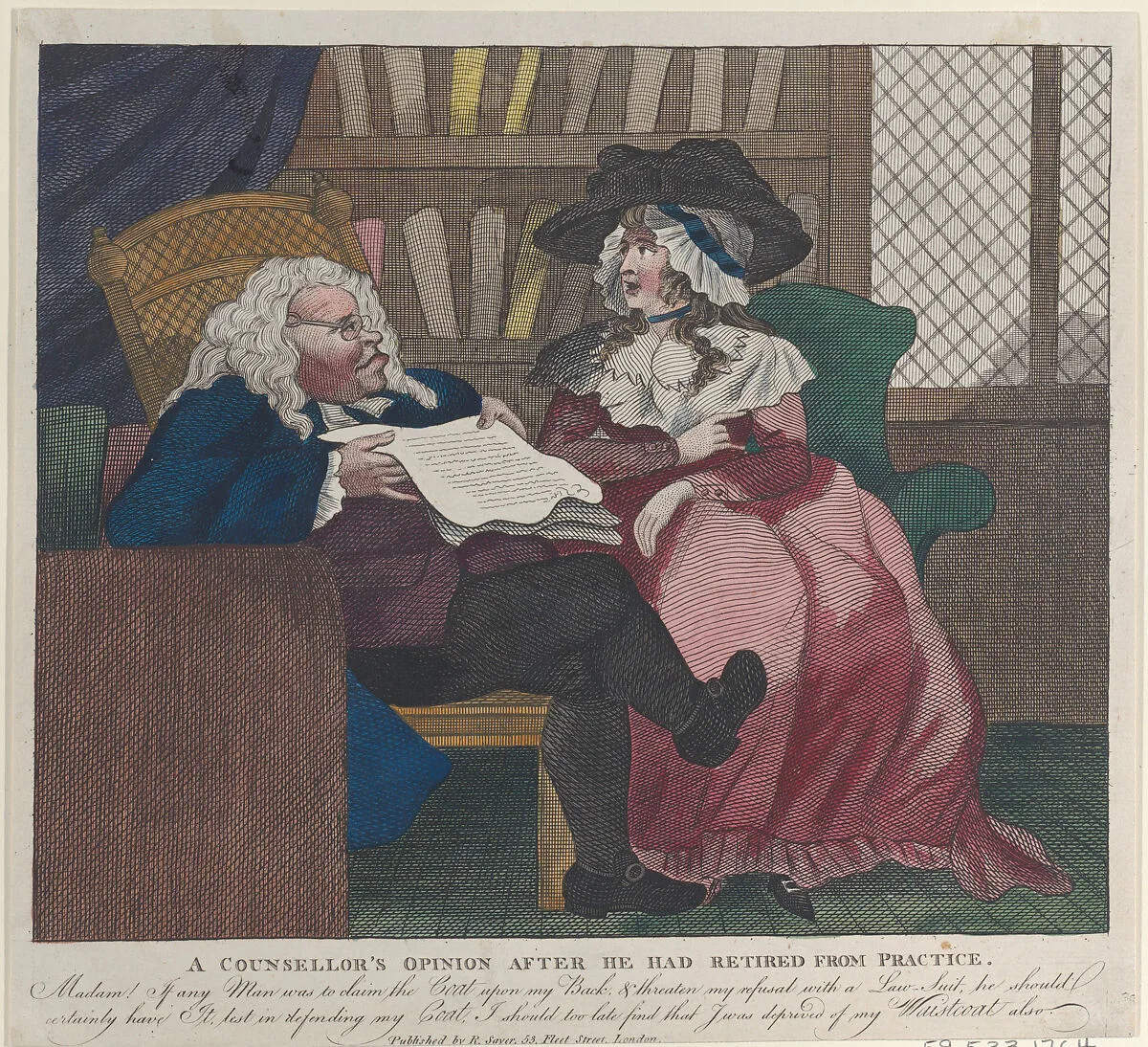 A Counselor's Opinion After He Had Retired From Practice – The Legal Consultation — Robert Sayer|Thomas Rowlandson