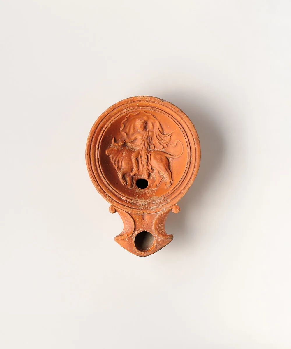Terracotta oil lamp — Unknown