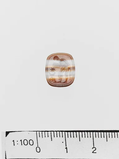 Banded agate ring stone
