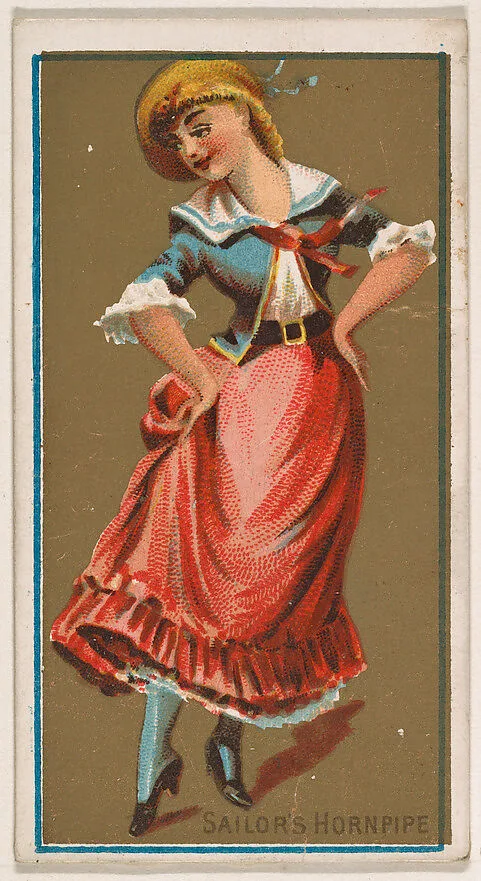 Sailor's Hornpipe, from National Dances (N225, Type 1) issued by Kinney Bros. — Kinney Brothers Tobacco Company