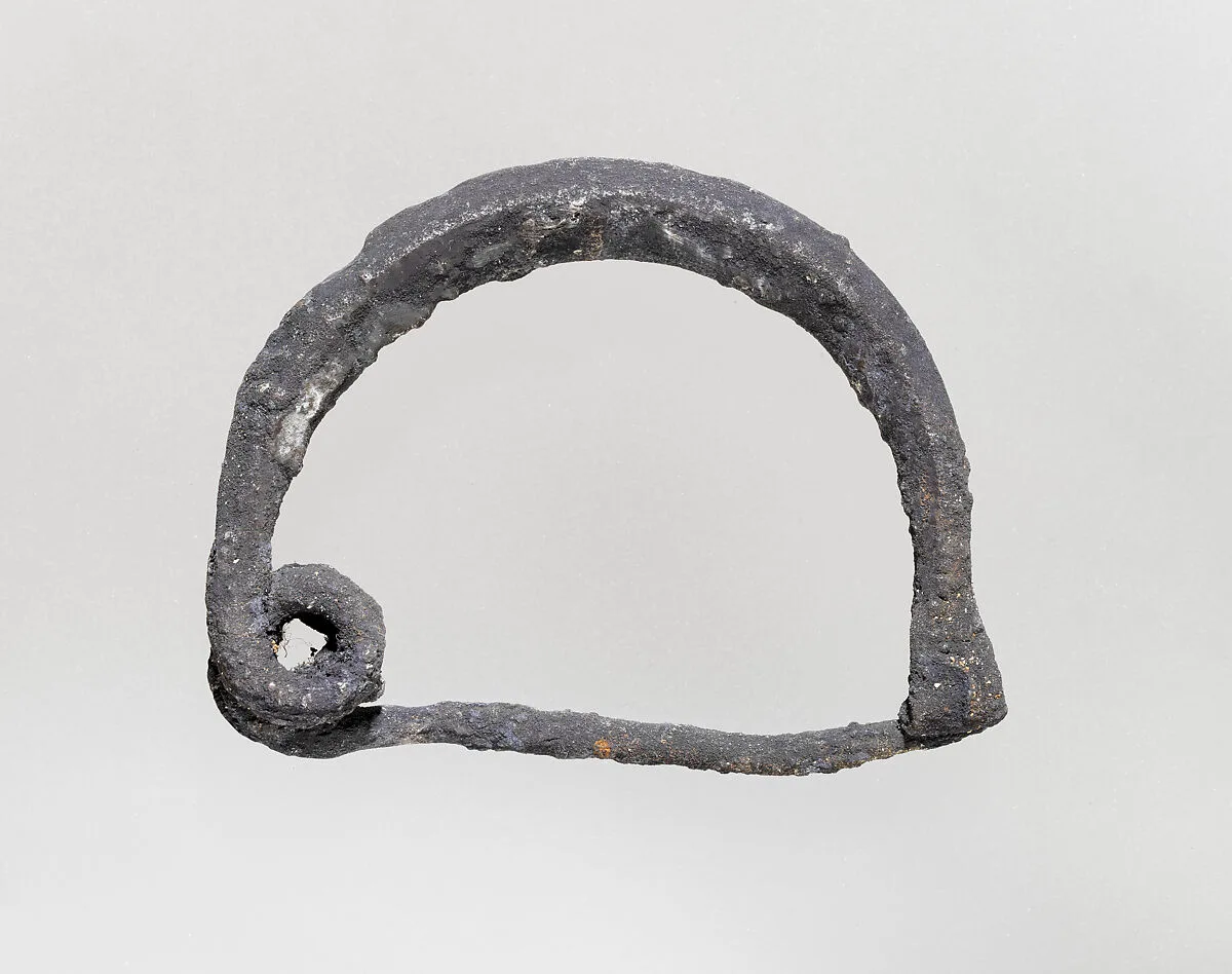 Silver fibula (safety pin) — Unknown