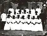 Group of church women and pastor