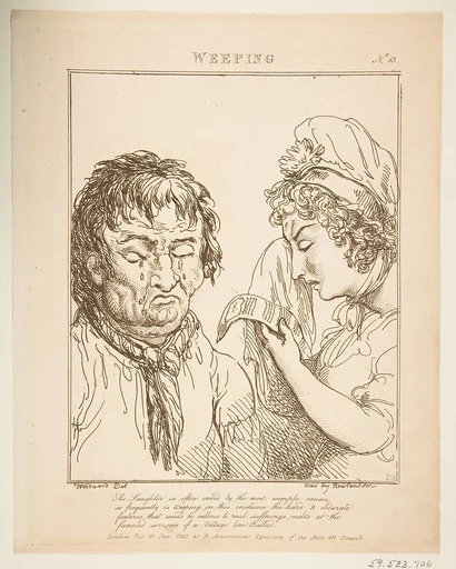 Weeping (Le Brun Travested, or Caricatures of the Passions)