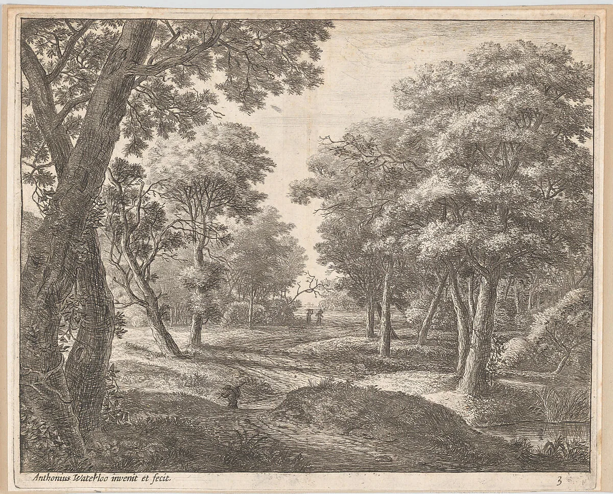 A Path Through the Woods — Anthonie Waterloo