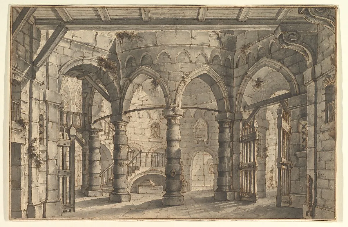 Design for a Stage Set — Giovanni Maria Quaglio I (also known as Giulio Quaglio III)