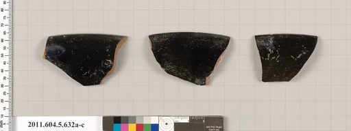 Terracotta rim fragments of kylikes (drinking cups)
