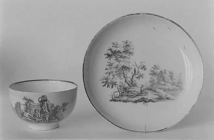 Saucer — Zurich Pottery and Porcelain Factory