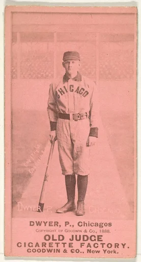 Dwyer, Pitcher, Chicago, from the Old Judge series (N172) for Old Judge Cigarettes