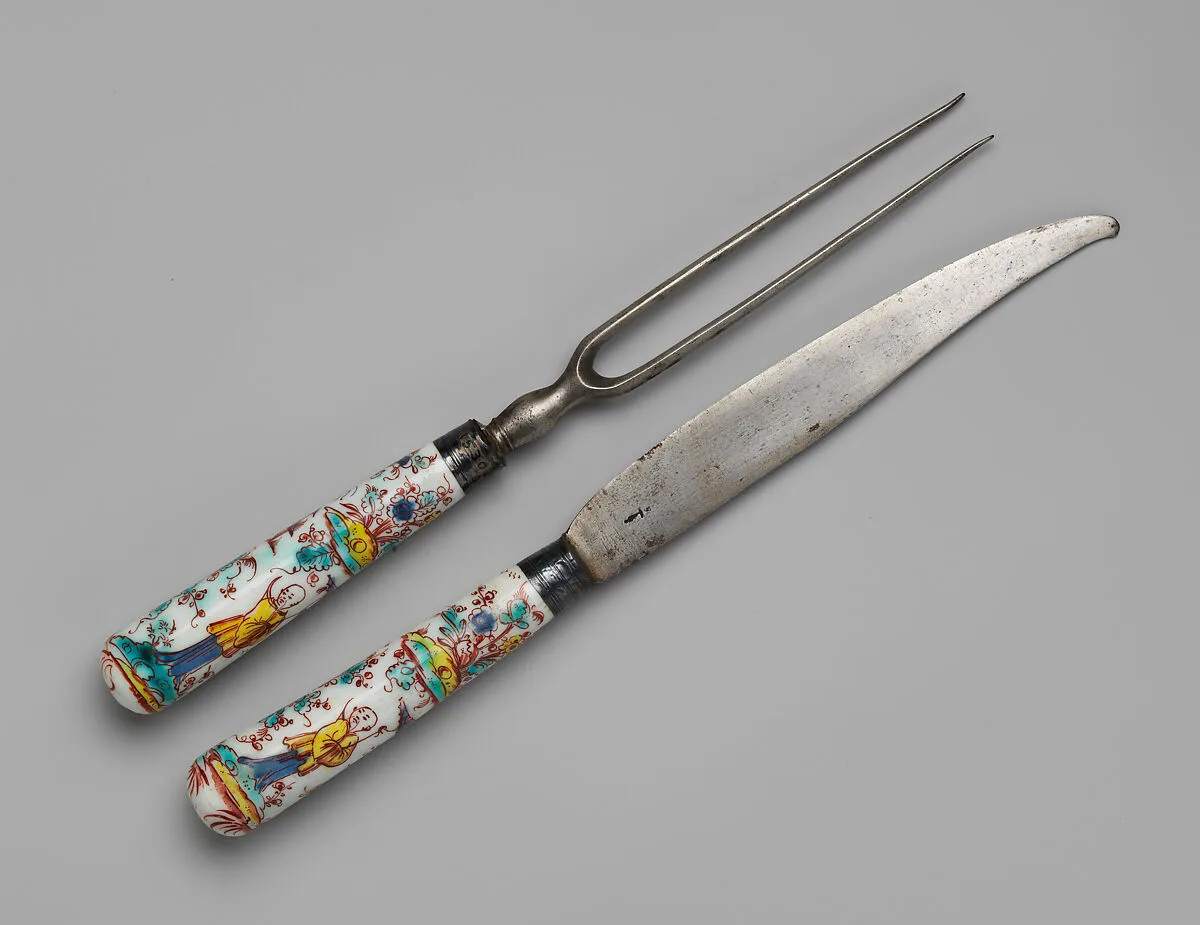 Knife and fork — Saint-Cloud factory