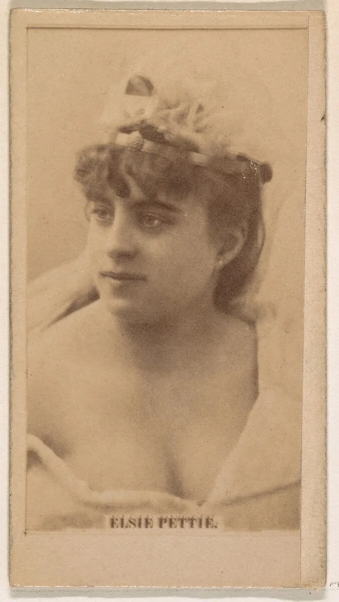 Elsie Pettie, from the Actresses series (N245) issued by Kinney Brothers to promote Sweet Caporal Cigarettes — Kinney Brothers Tobacco Company