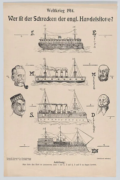 Wer ist der Schrecken der engl. Handelsflotte? — M. Herzog & Company