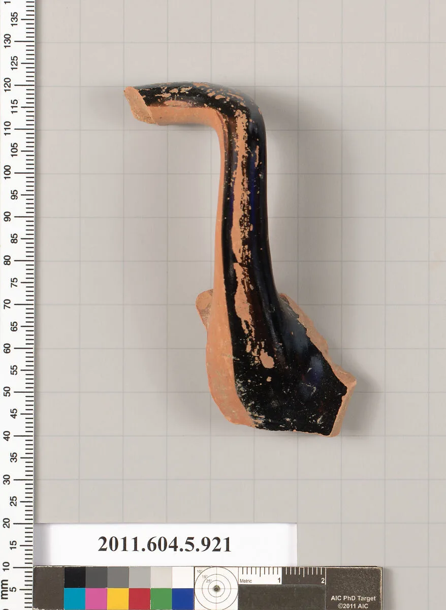 Terracotta fragment of a kylix (drinking cup) — Unknown