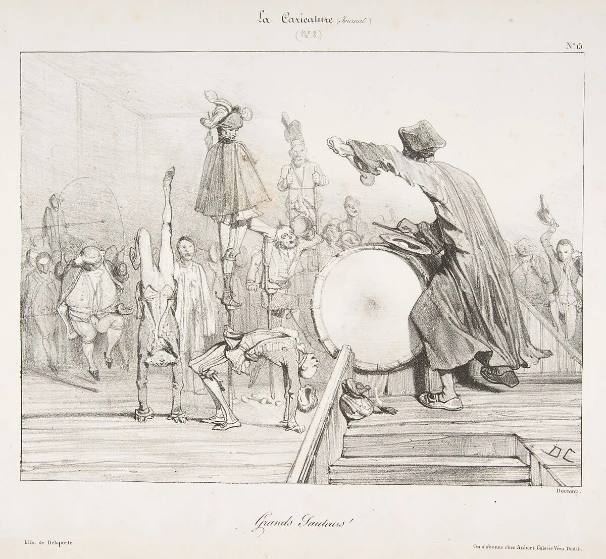 Grands Sauteurs!, from "La Caricature" — Alexandre-Gabriel Decamps