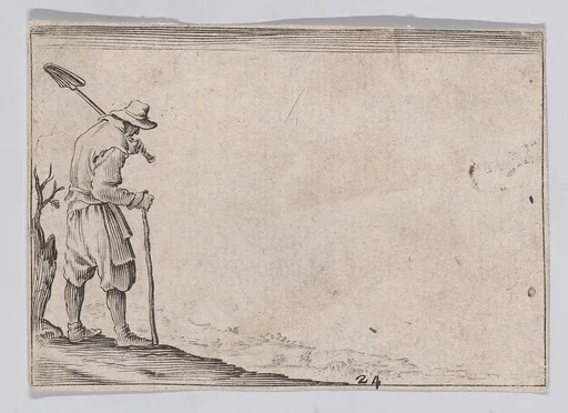Reverse Copy of Le Paysan Portant sa Pelle sur L'Épaule (The Peasant Carrying his Shovel over his Shoulder), from Les Caprices Series A, The Florence Set