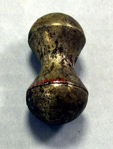 Hammered Silver Peanut Ornament