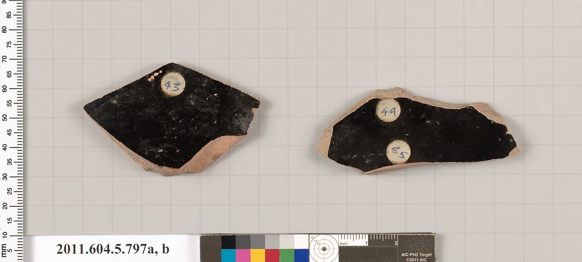 Terracotta fragments of kylikes (drinking cups) — Unknown