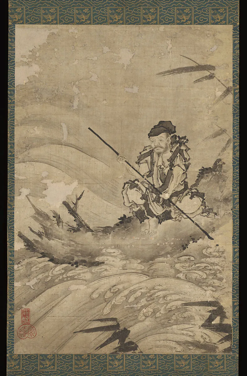張騫図|The Chinese Explorer Zhang Qian on a Raft — Maejima Sōyū