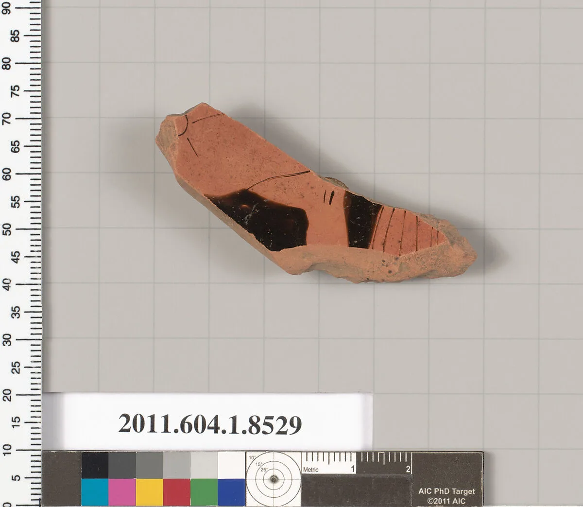 Terracotta fragment of a stemless kylix (drinking cup) — Unknown