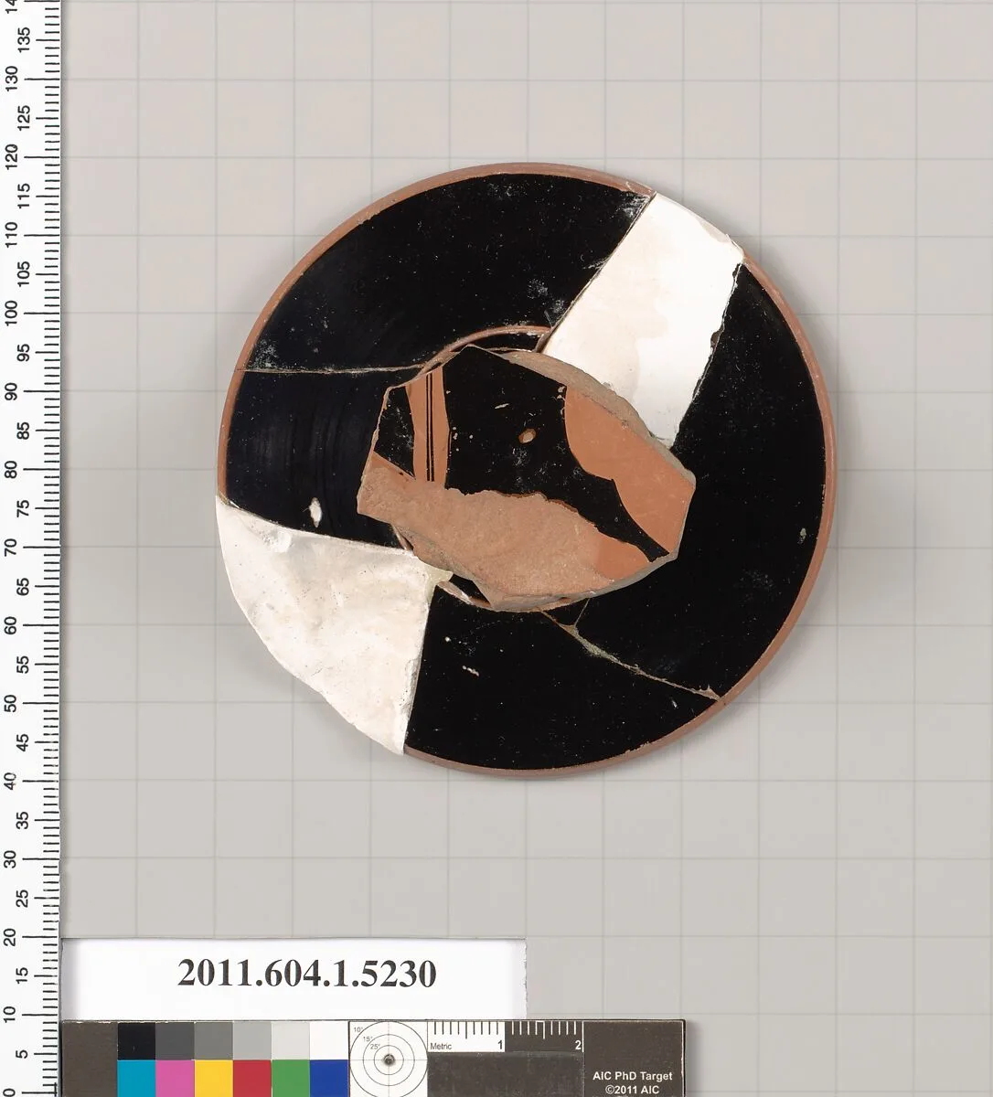 Terracotta fragment of a kylix (drinking cup) — Unknown