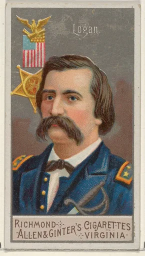 John Alexander Logan, from the Great Generals series (N15) for Allen & Ginter Cigarettes Brands