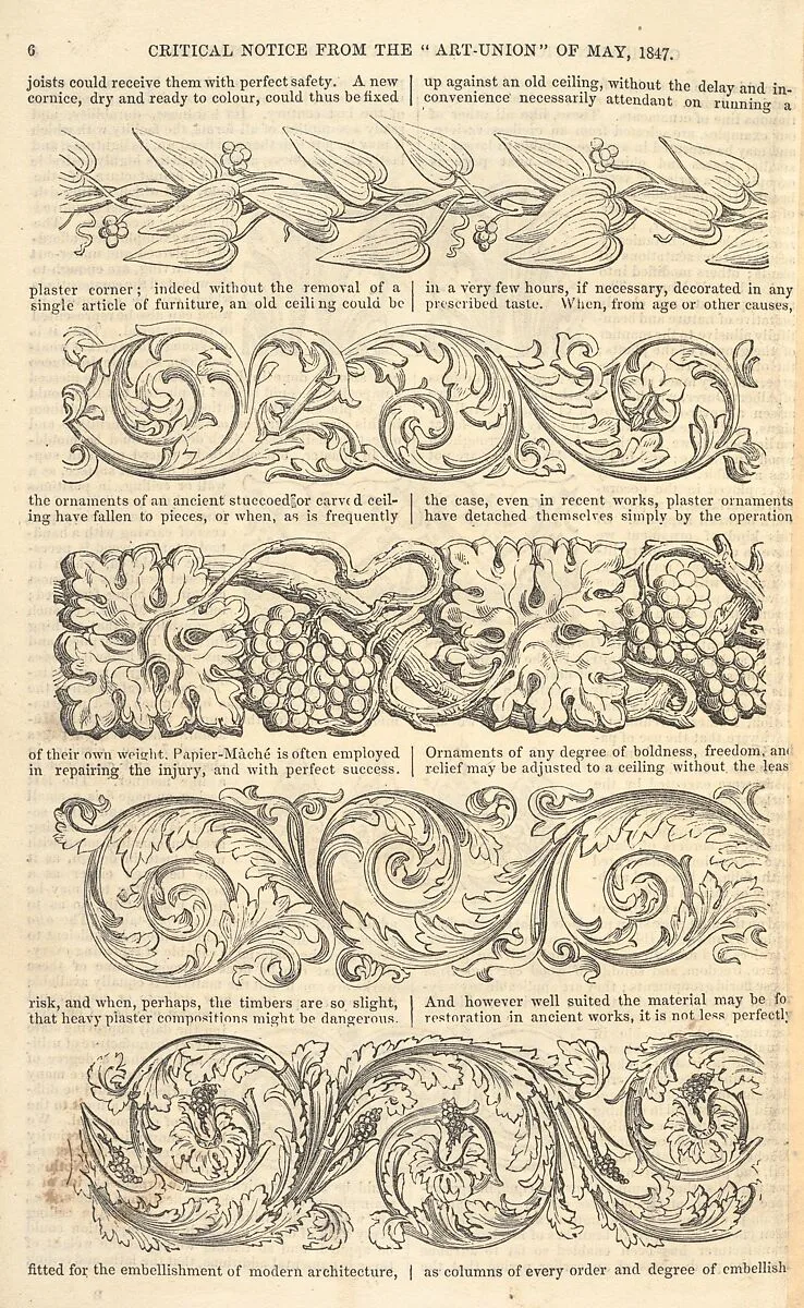Illustrated Tariff of the Improved Papier-Mâché Picture Frames, also, Enriched Mouldings, made by machinery in twelve feet lengths, without join — Charles Frederick Bielefeld|Joseph Rickerby