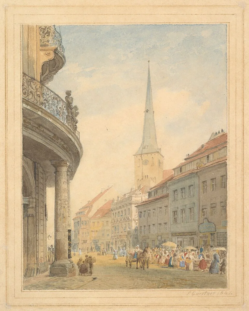 View of Berlin with the Ephraim Palais at Left — Eduard Gaertner