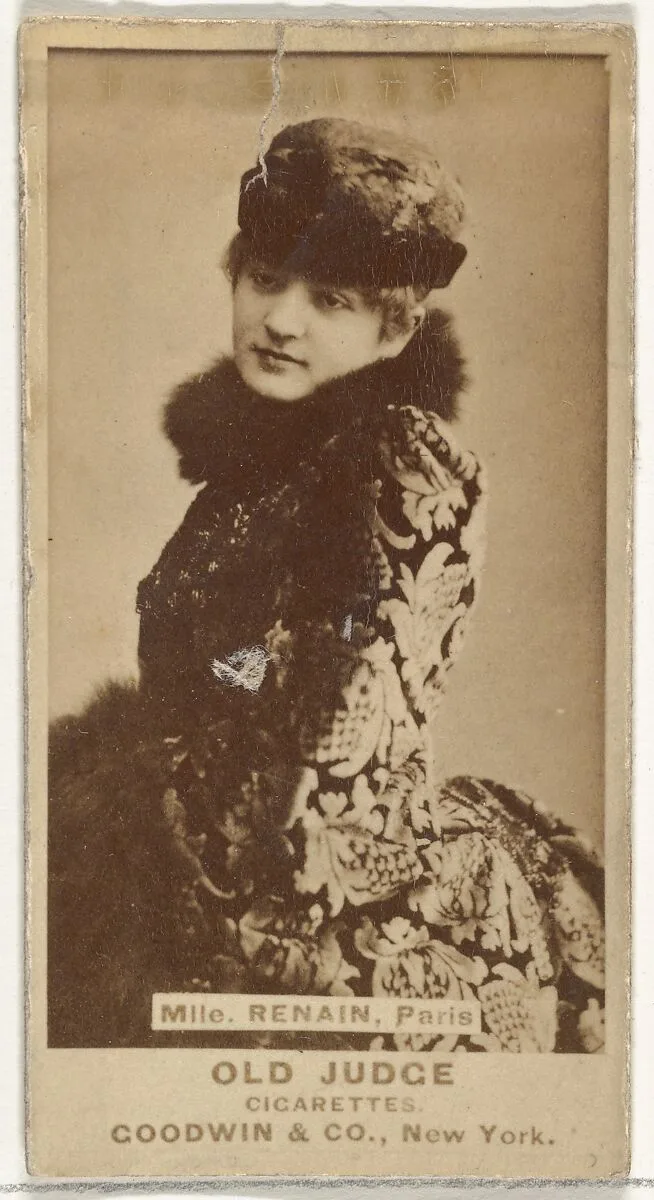 Mlle. Renain, Paris, from the Actors and Actresses series (N171) for Old Judge Cigarettes — Goodwin & Company