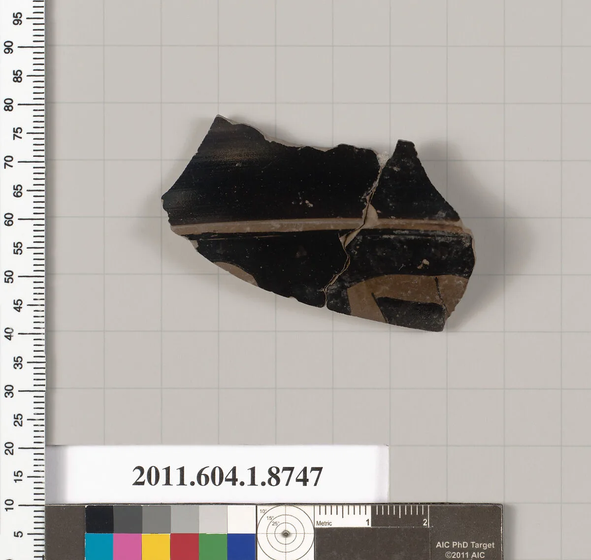Terracotta fragment of a kylix (drinking cup) — Unknown
