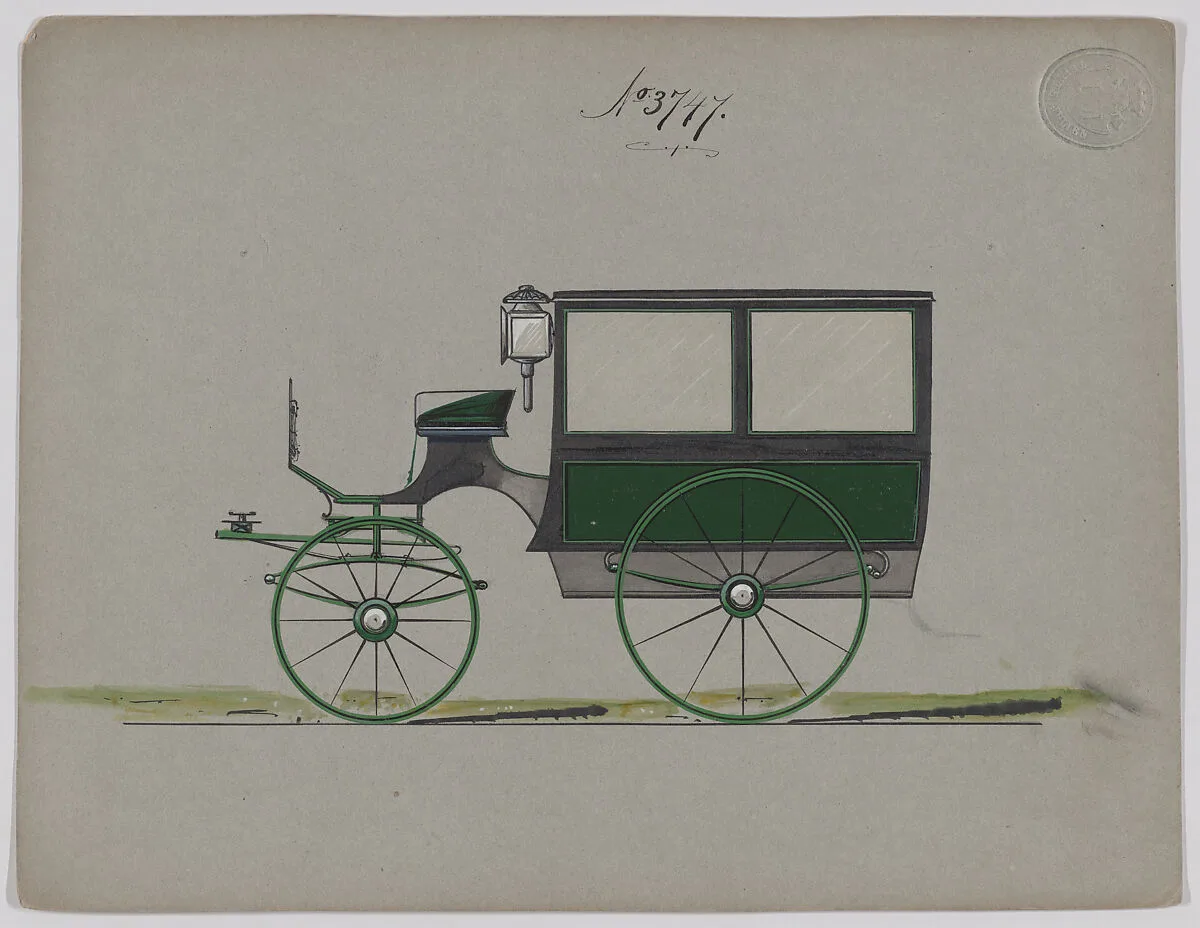 Design for Omnibus or Wagonette, no. 3747 — Brewster & Co.