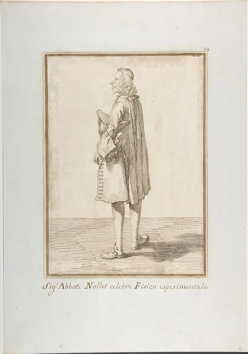 Abbé Jean-Antoine Nollet — Pier Leone Ghezzi
