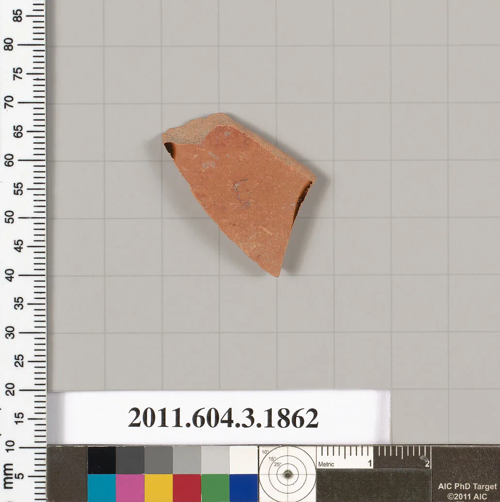 Terracotta fragment of a kylix: Lip cup (drinking cup) — Unknown