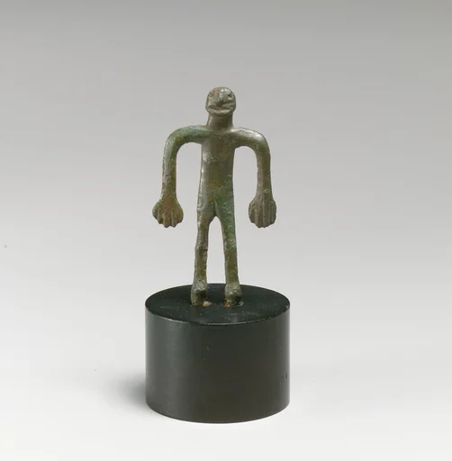 Bronze statuette (of a woman?)