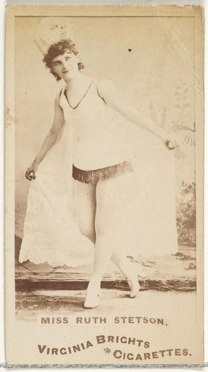 Miss Ruth Stetson, from the Actors and Actresses series (N45, Type 1) for Virginia Brights Cigarettes — Allen & Ginter
