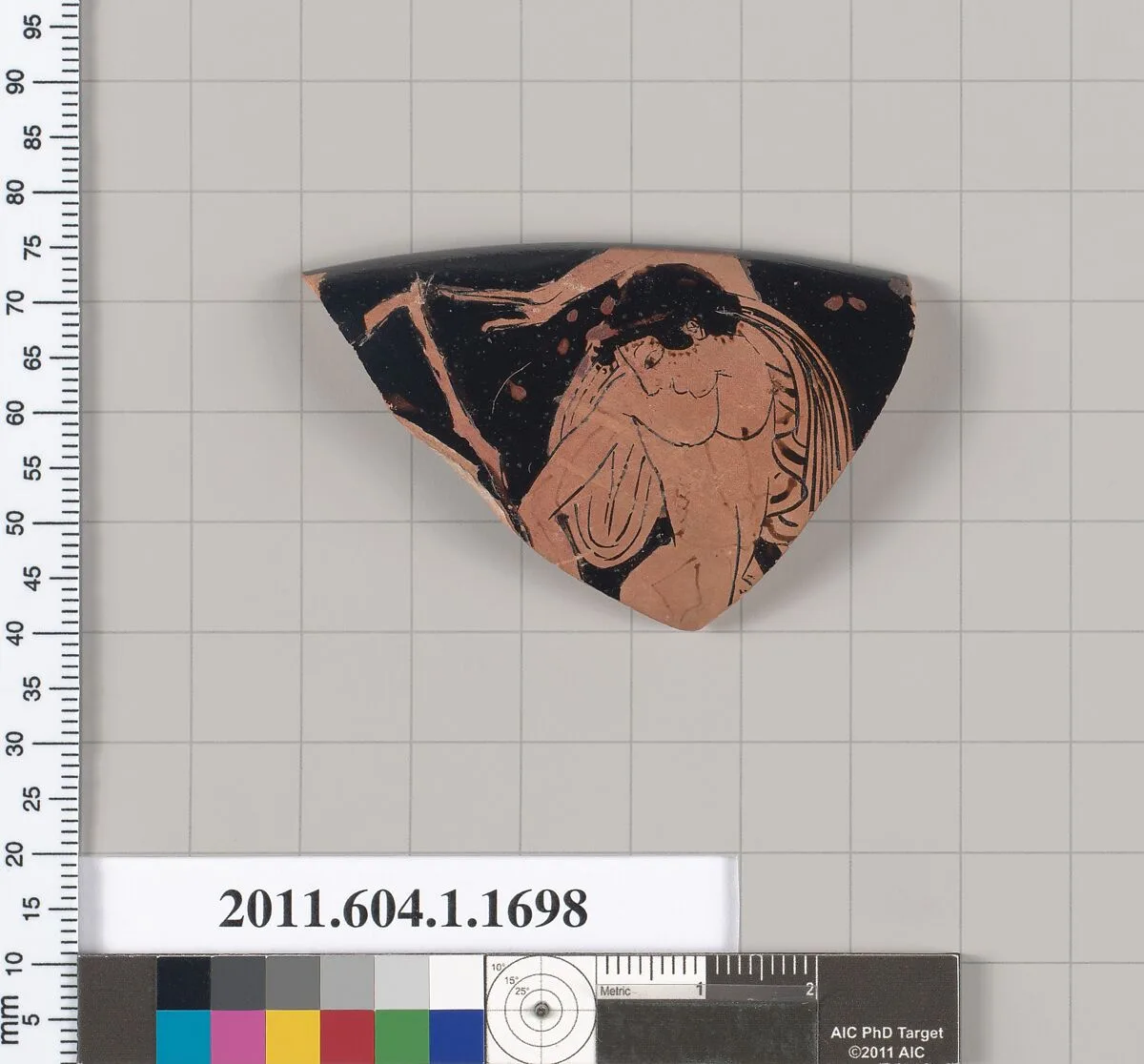 Terracotta rim fragment of a kylix (drinking cup) — Unknown