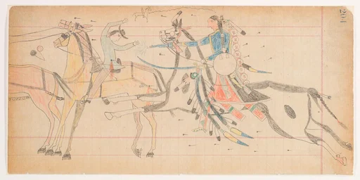 Indian Killing White Man (Vincent Price Ledger)