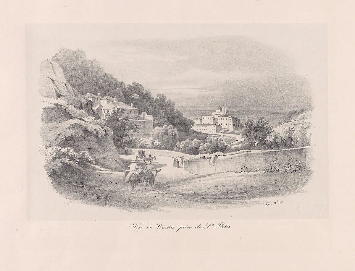 View of Sintra with what is now the National Palace in the background — Manuel Luis|Clementine de Brelaz