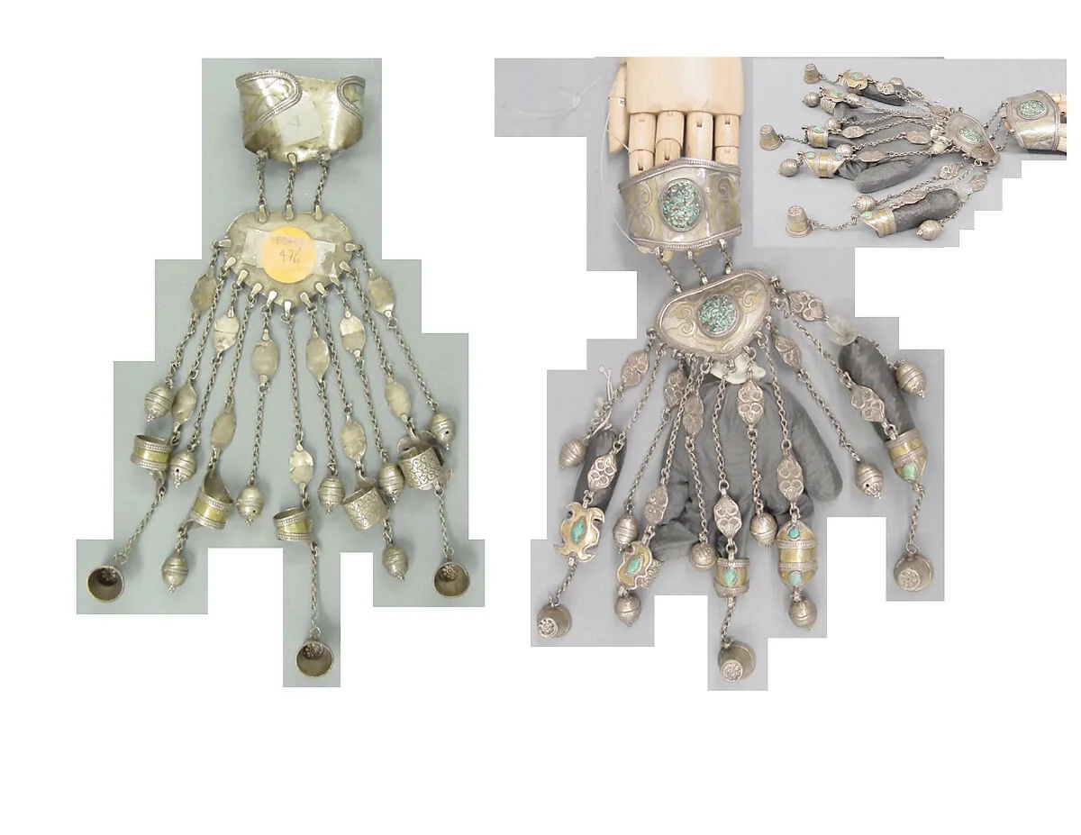 Armband with Bells, Rings, and Thimbles, One of a Pair — Unknown